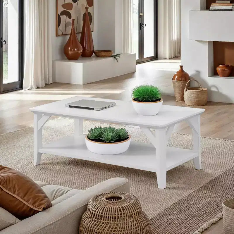 Table basse Winston avec étagère - Breighton Home