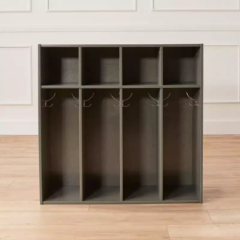 Vestiaire pour tout-petits ECR4Kids Streamline 4 sections avec rangement à casiers, mobilier pour enfants