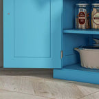 HOMCOM Armoire de cuisine autonome traditionnelle de 72 po avec portes et 3 tablettes réglables