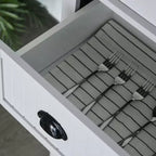 HOMCOM Armoire de cuisine autonome traditionnelle de 72 po avec portes et 3 tablettes réglables