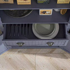 HOMCOM Armoire de cuisine autonome traditionnelle de 72 po avec portes et 3 tablettes réglables