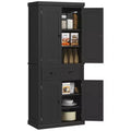 HOMCOM Armoire de cuisine autonome traditionnelle de 72 po avec portes et 3 tablettes réglables