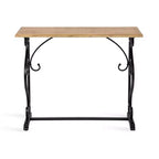 Console en bois rectangulaire Kate and Laurel Wyldwood, 13x36x30, Noir