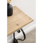 Console en bois rectangulaire Kate and Laurel Wyldwood, 13x36x30, Noir