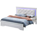 Lits à panneaux Lorana et Queen Passion Furniture