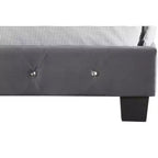 Lit King rembourré en velours capitonné Passion Furniture Suffolk