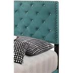Lit King rembourré en velours capitonné Passion Furniture Suffolk
