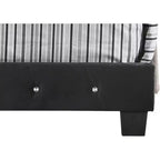 Lit King rembourré en velours capitonné Passion Furniture Suffolk