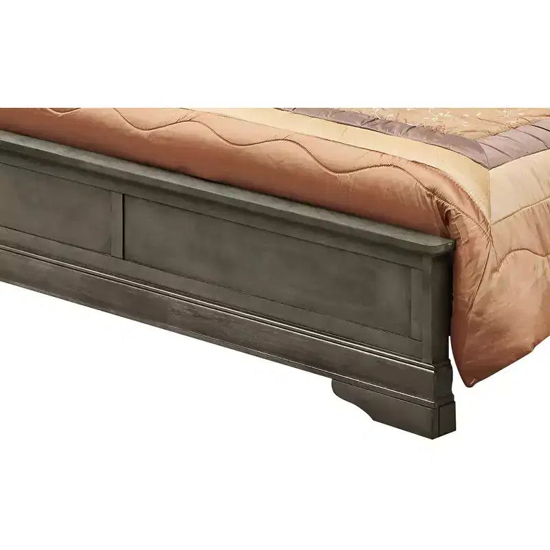 Lit à panneaux Queen Passion Furniture Louis Philippe