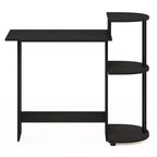 Furinno Bureau d'angle compact et moderne avec étagères de rangement pour ordinateur, écriture et bureau à domicile