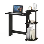 Furinno Bureau d'angle compact et moderne avec étagères de rangement pour ordinateur, écriture et bureau à domicile