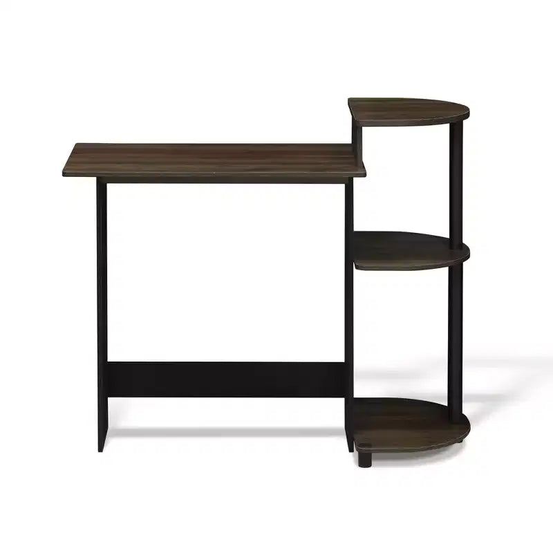 Furinno Bureau d'angle compact et moderne avec étagères de rangement pour ordinateur, écriture et bureau à domicile