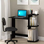 Furinno Bureau d'angle compact et moderne avec étagères de rangement pour ordinateur, écriture et bureau à domicile