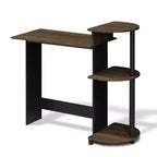 Furinno Bureau d'angle compact et moderne avec étagères de rangement pour ordinateur, écriture et bureau à domicile