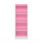 Furinno Étagère Ouverte 4 Niveaux 4 Cubes Meuble de Rangement au Sol Bibliothèque