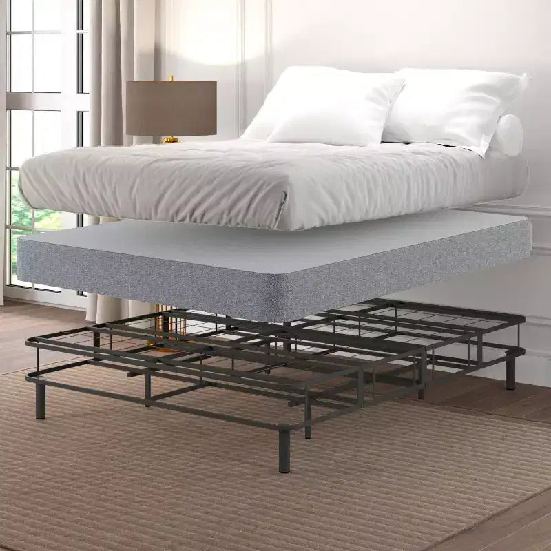 Cadre de lit Hollywood Emerge Sommier pliant avec pieds attachables Noir