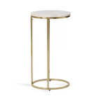 Table basse en métal ovale Kate and Laurel Natalli, 14x9x28, Doré