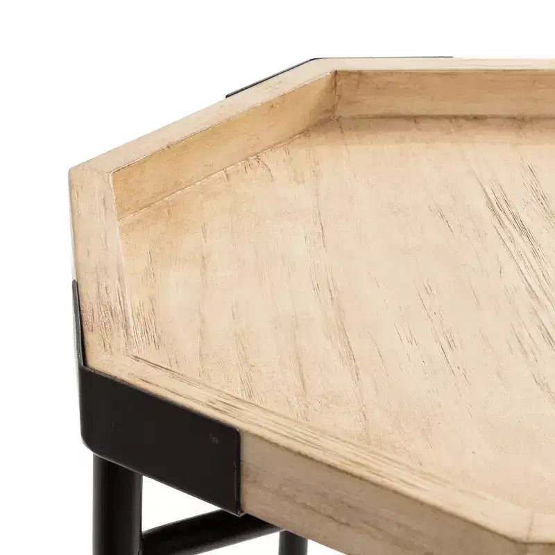Table d'appoint octogonale en bois Kate and Laurel Occonor