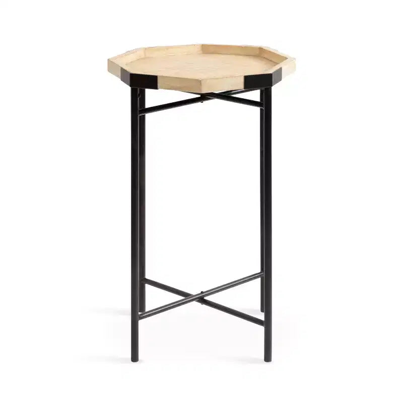 Table d'appoint octogonale en bois Kate and Laurel Occonor