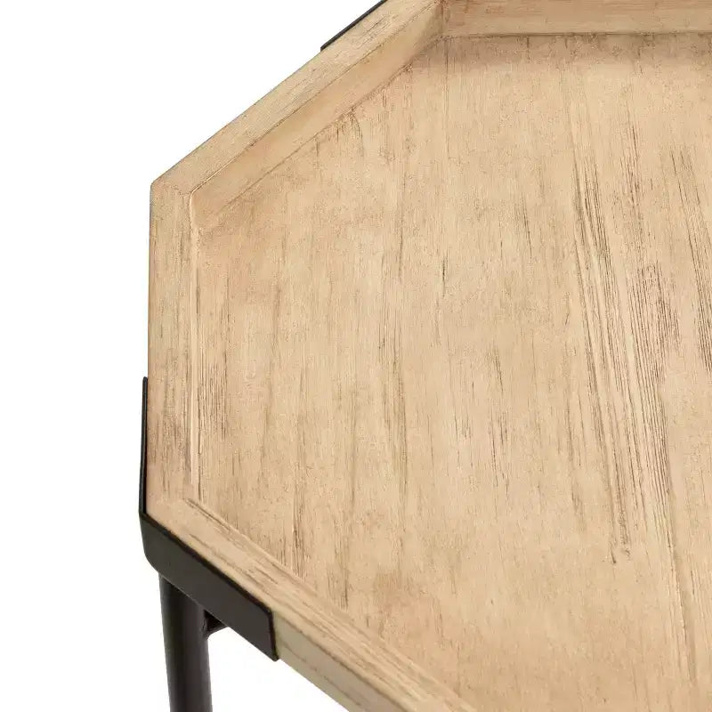 Table d'appoint octogonale en bois Kate and Laurel Occonor