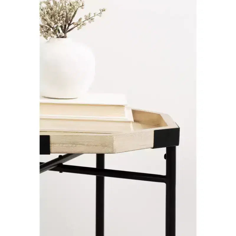 Table d'appoint octogonale en bois Kate and Laurel Occonor