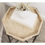 Table d'appoint octogonale en bois Kate and Laurel Occonor
