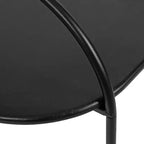 Table d'appoint en C en bois Kate et Laurel Caplan Capsule, 20x13,75x32,75, Noir
