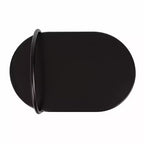 Table d'appoint en C en bois Kate et Laurel Caplan Capsule, 20x13,75x32,75, Noir