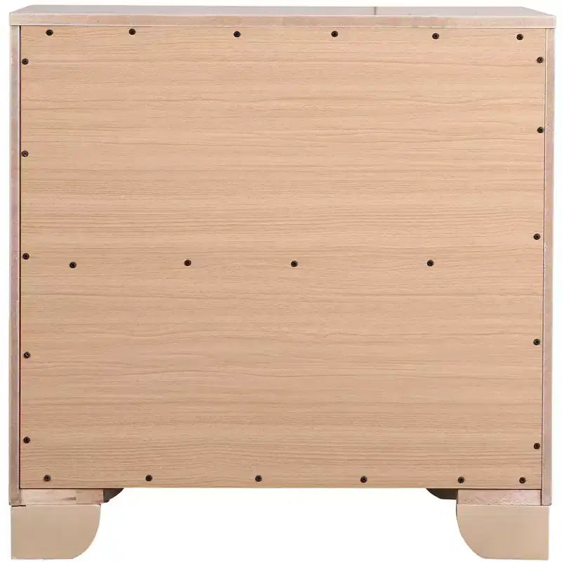 Passion Furniture Hollywood Hills Table de nuit 2 tiroirs (71,1 cm H x 71,1 cm L x 43,2 cm P)
