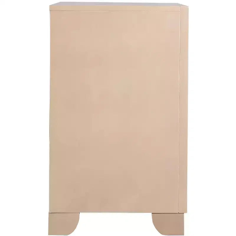 Passion Furniture Hollywood Hills Table de nuit 2 tiroirs (71,1 cm H x 71,1 cm L x 43,2 cm P)