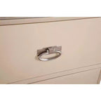 Passion Furniture Hollywood Hills Table de nuit 2 tiroirs (71,1 cm H x 71,1 cm L x 43,2 cm P)