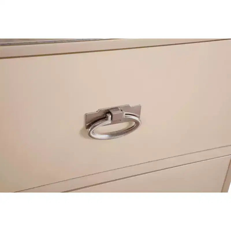 Passion Furniture Hollywood Hills Table de nuit 2 tiroirs (71,1 cm H x 71,1 cm L x 43,2 cm P)