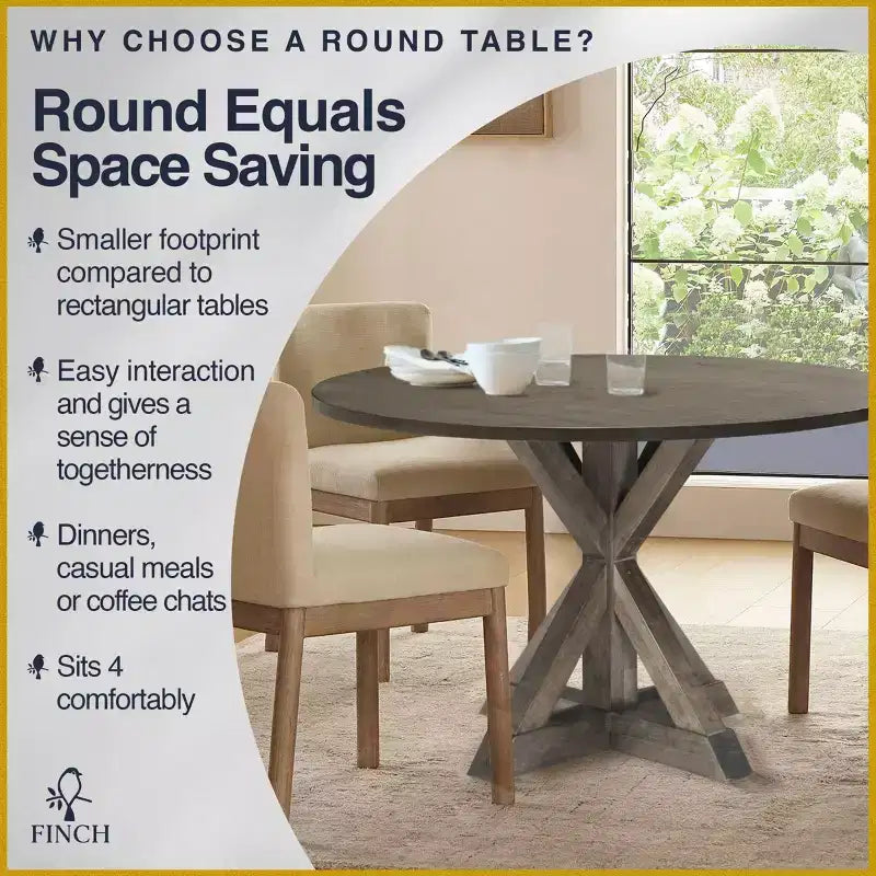 Table à manger ronde Alfred - Finch