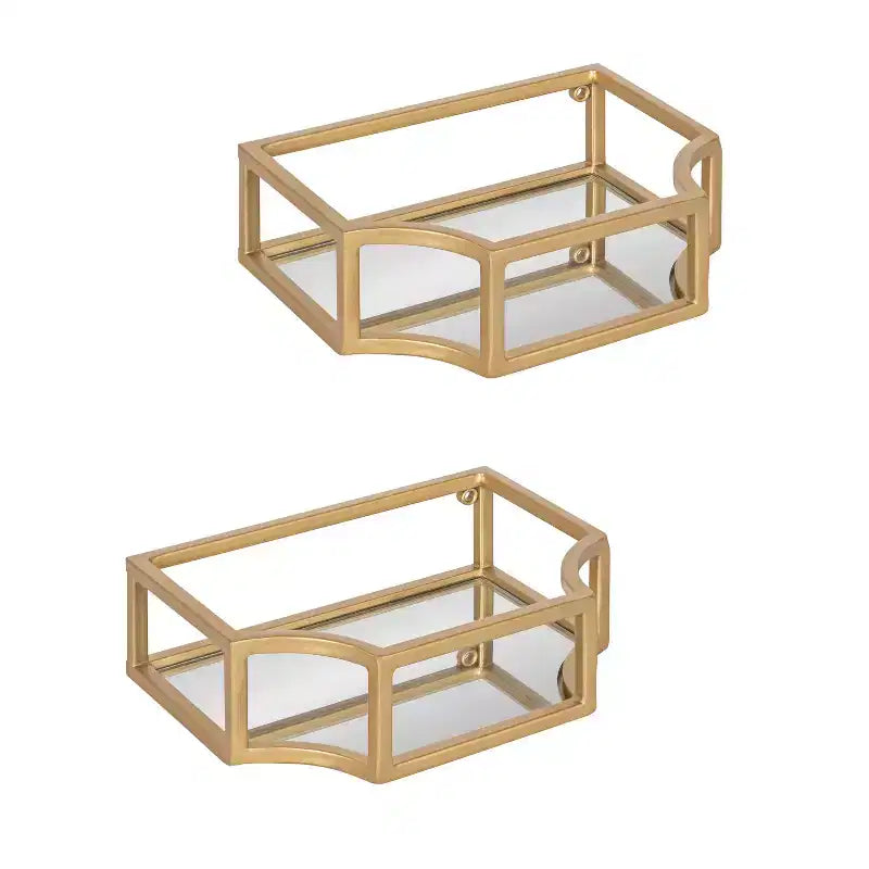 Kate and Laurel Ciel Floating Wall Shelf Set