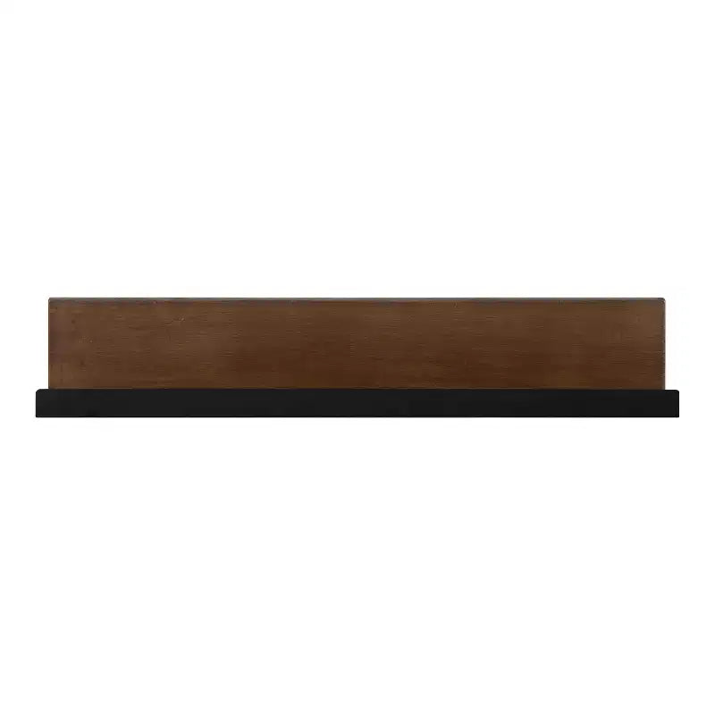 Étagère murale rectangulaire flottante Kate and Laurel Ubbard en MDF, 30x4, Noyer brun