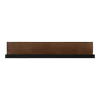 Étagère murale rectangulaire flottante Kate and Laurel Ubbard en MDF, 30x4, Noyer brun