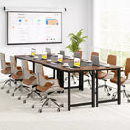 Costway Lot de 2/4/6 grands bureaux d'ordinateur de 160 cm, postes de travail, tables de conférence, pour bureau à domicile