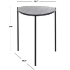 Table d'appoint Sven - ACC4203 - Chêne foncé/Noir - Safavieh