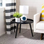 Table d'appoint Fritz ronde avec plateau - ACC4204A - Noir - Safavieh