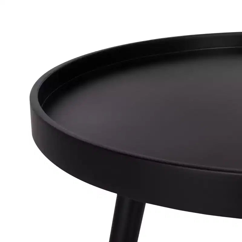 Table d'appoint Fritz ronde avec plateau - ACC4204A - Noir - Safavieh