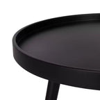 Table d'appoint Fritz ronde avec plateau - ACC4204A - Noir - Safavieh