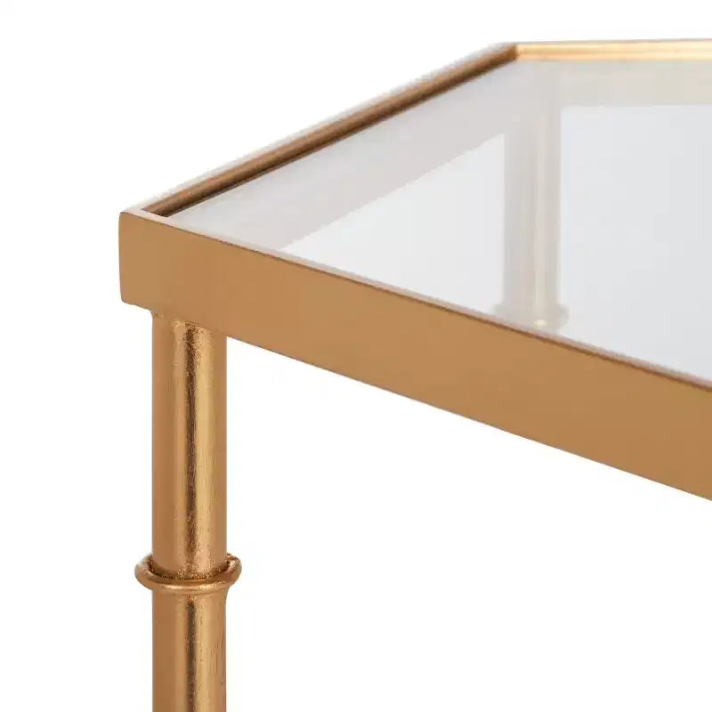 Table d'appoint Kerri - FOX2517B - Or/Transparent - Safavieh Couture