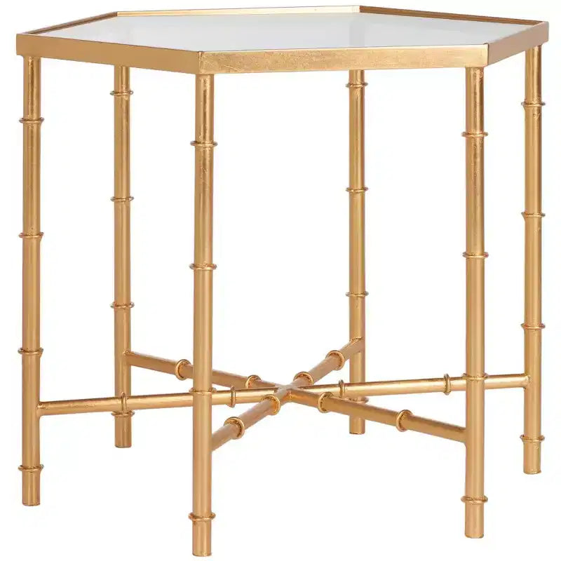 Table d'appoint Kerri - FOX2517B - Or/Transparent - Safavieh Couture