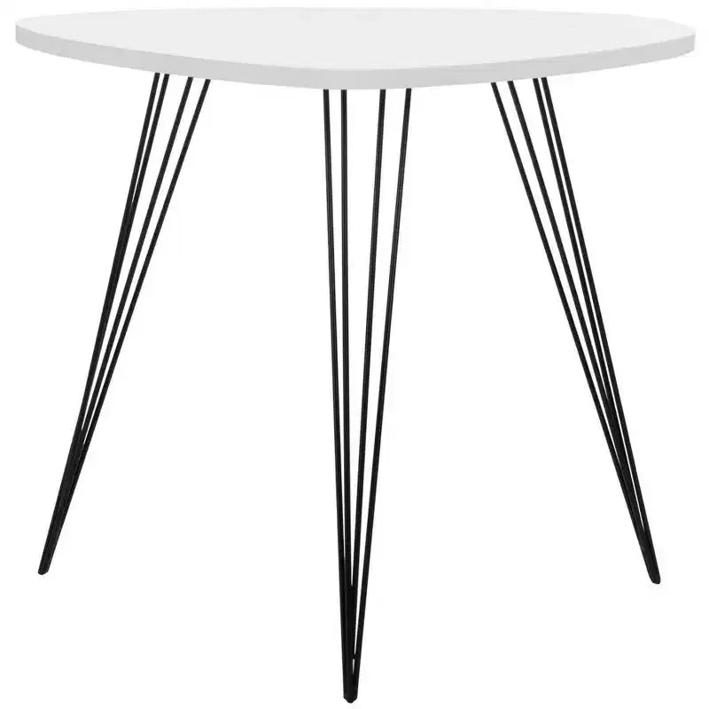 Wynton End Table - FOX4214B - White/Black - Safavieh Couture