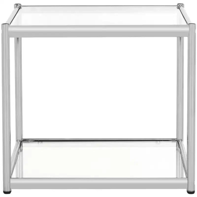 Lilias End Table - MMT6001 - Chrome - Safavieh