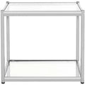 Lilias End Table - MMT6001 - Chrome - Safavieh