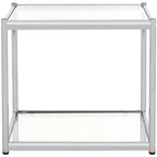 Lilias End Table - MMT6001 - Chrome - Safavieh