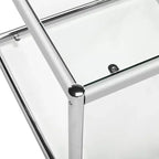 Table d'appoint Lilias - MMT6001 - Chrome - Safavieh