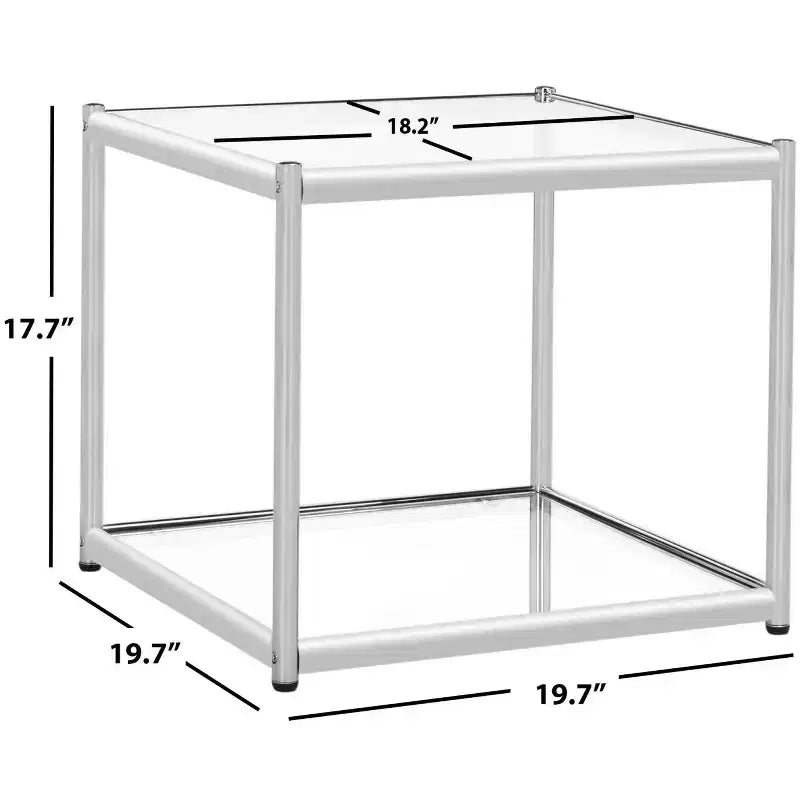 Table d'appoint Lilias - MMT6001 - Chrome - Safavieh