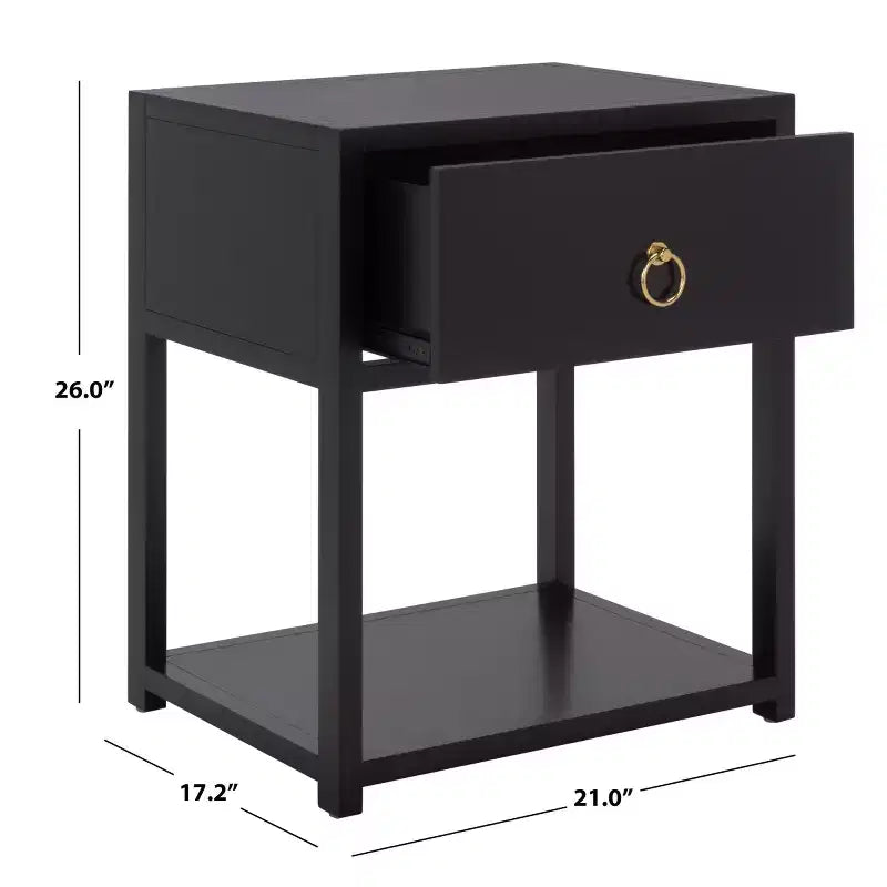 Table de chevet Sadie 1 tiroir 1 étagère - NST9201 - Safavieh